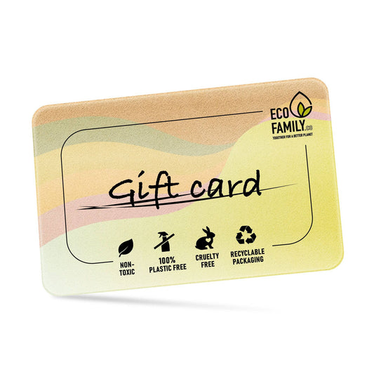 Eco Family Gift Card, the best eco friendly gift for family and friends