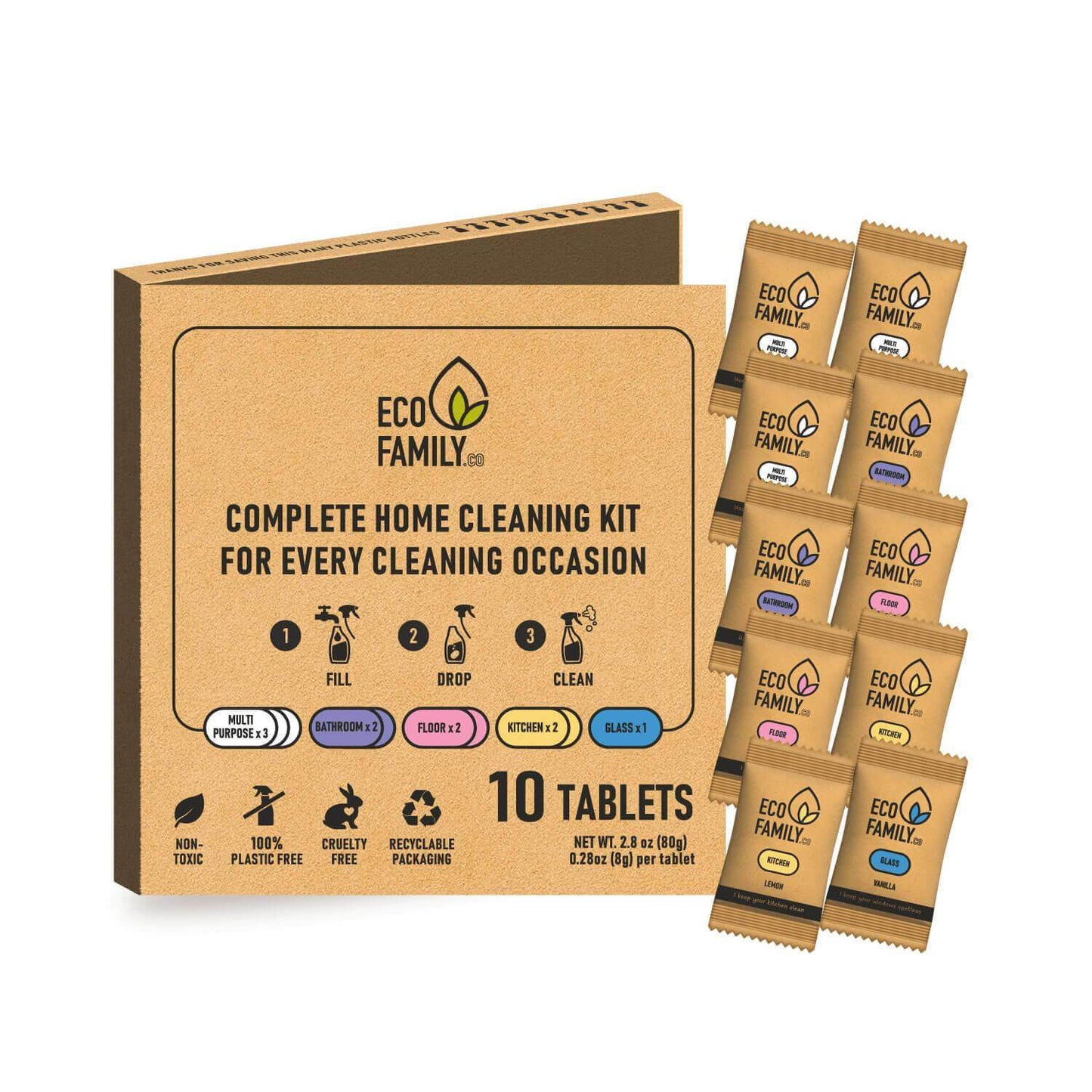 Eco Cleaning Tablets Bundle - 10 Eco Cleaning Tablets | Eco Cleaning Products UK