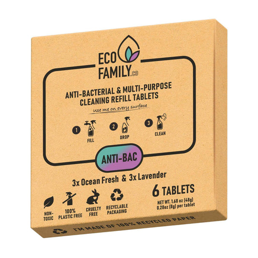 Eco Family antibacterial refill cleaning (box of 6 cleaning tablets)