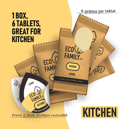 Eco Family Kitchen Refill Box - 6 Eco Refill Tablets in one Box